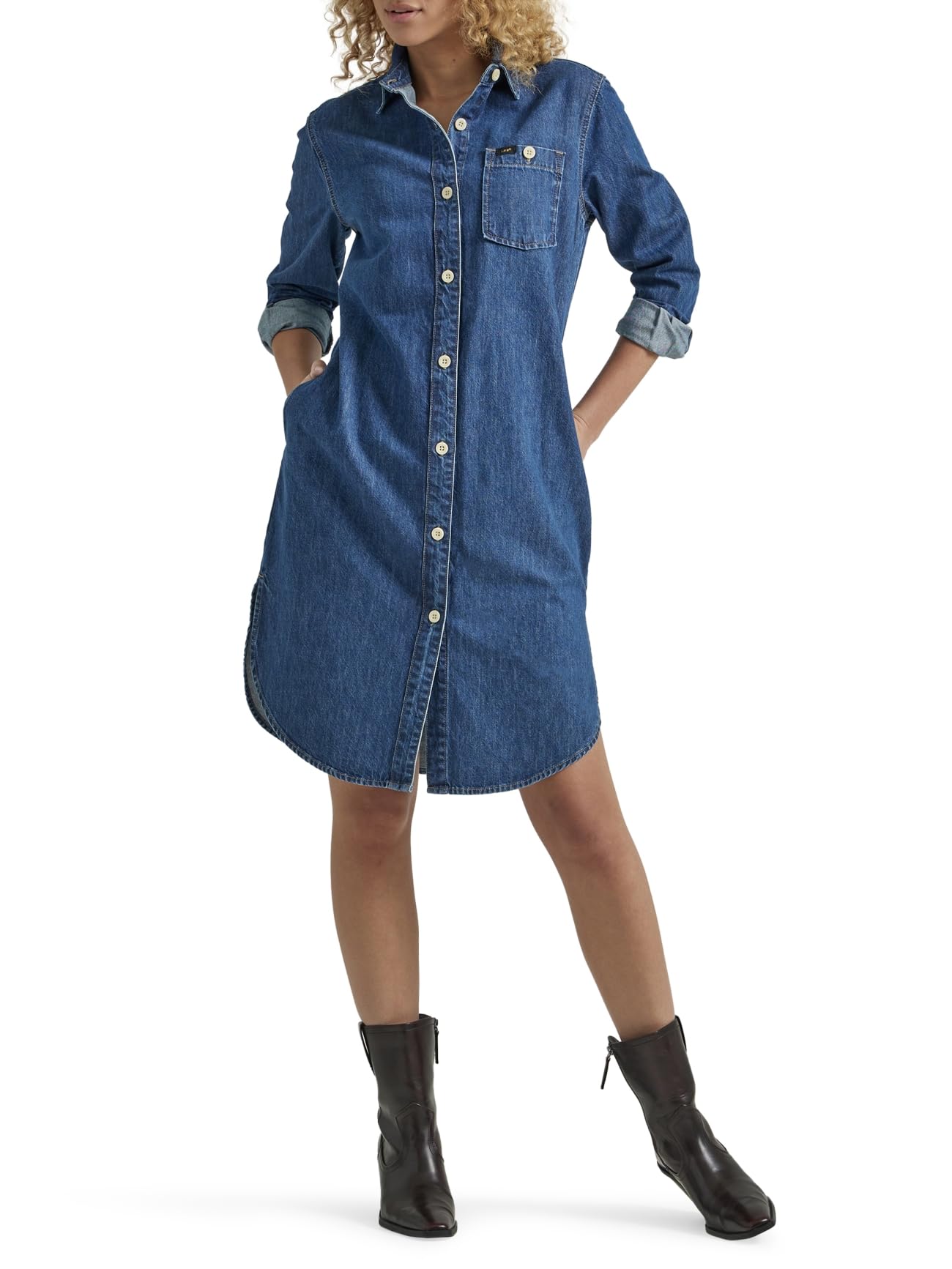 Lee Women's Legendary All Purpose Long Sleeve Denim Dress