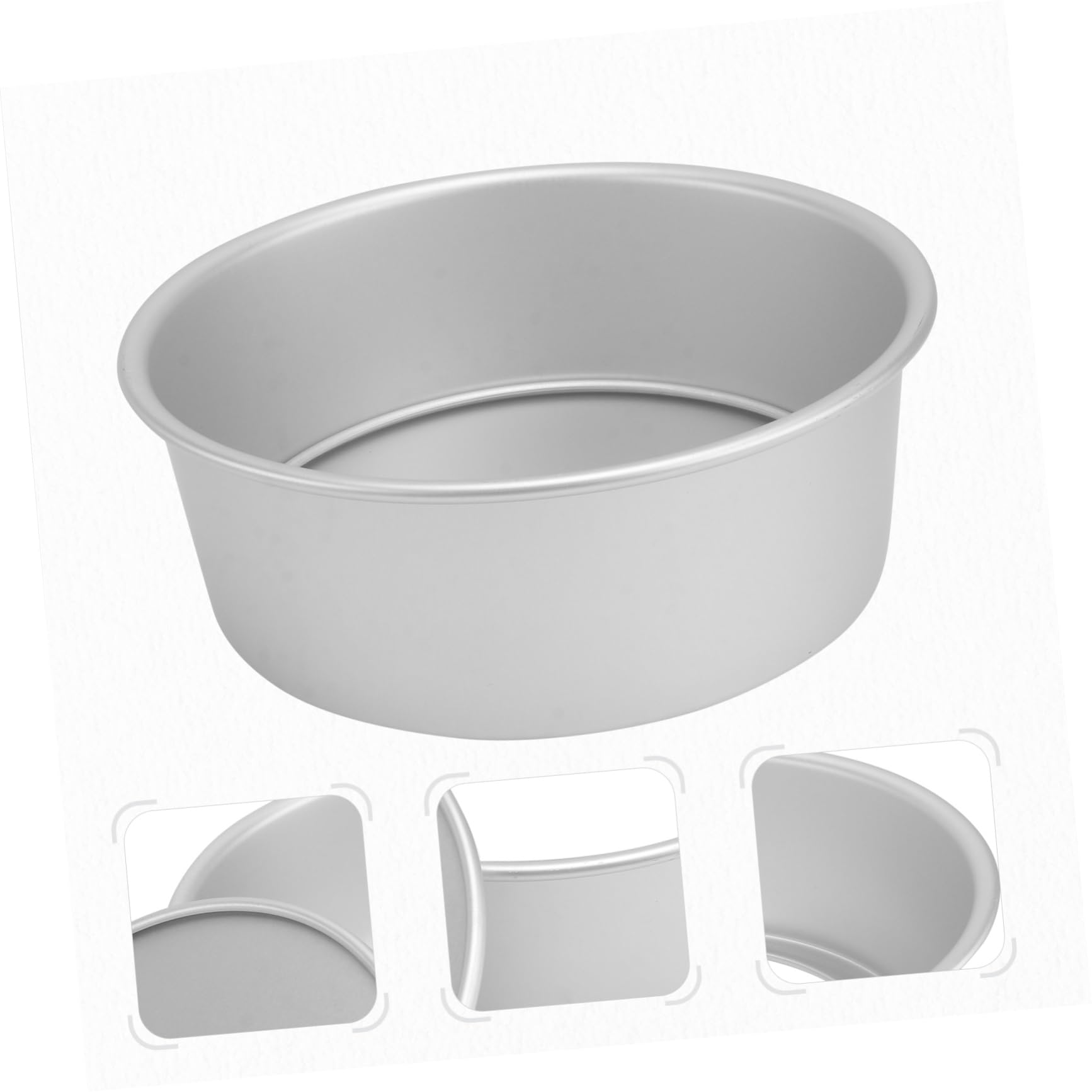 Hemoton Round Cake Pan 2pcs Cheesecake Pan with Removable Bottom Non- Stick Chiffon Cake Mold Baking Pan 8 Inch