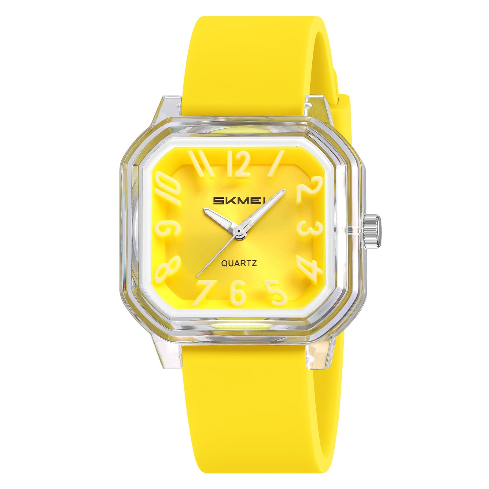 Womens Fashion Cute Jelly Transparent Quartz Watch Large 