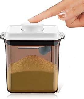 1.7L Caja Portátil Leche en Polvo, Caja Almacenamiento Leche en Polvo, Sellado Caja Marrón Leche en Polvo, Anti-UV, para Leche en Polvo, Snacks, Cereales