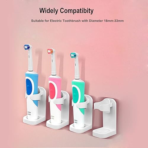 Miniatura 2 de Portacepillos de dientes eléctricos para baño, organizador de cepillos de dientes eléctricos, almacenamiento de cepillos de dientes para baño,