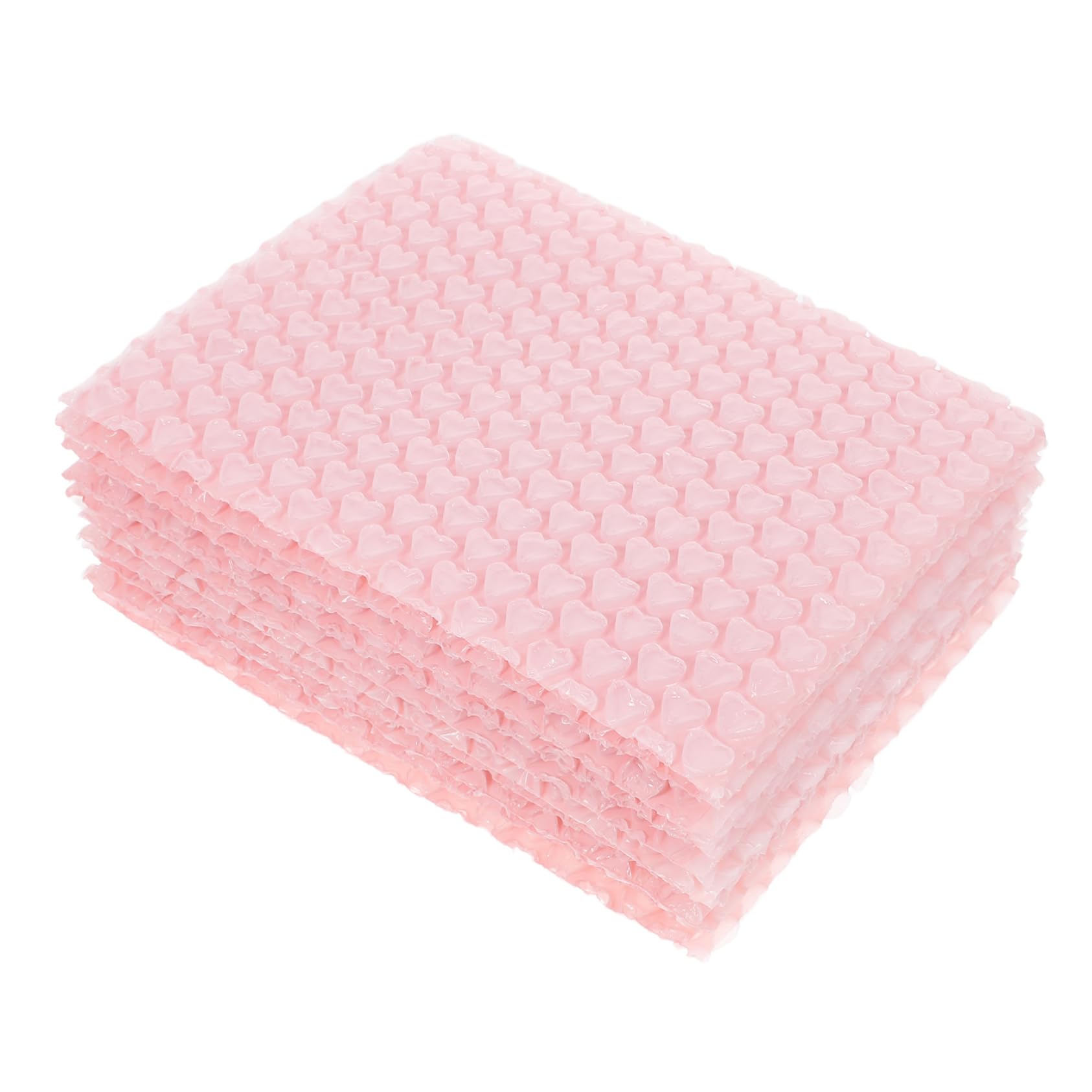 SOLUSTRE Flatable Protective Bag for Shiing 10pcs Pink Heart Bubble Mailers for Packaging Shipping