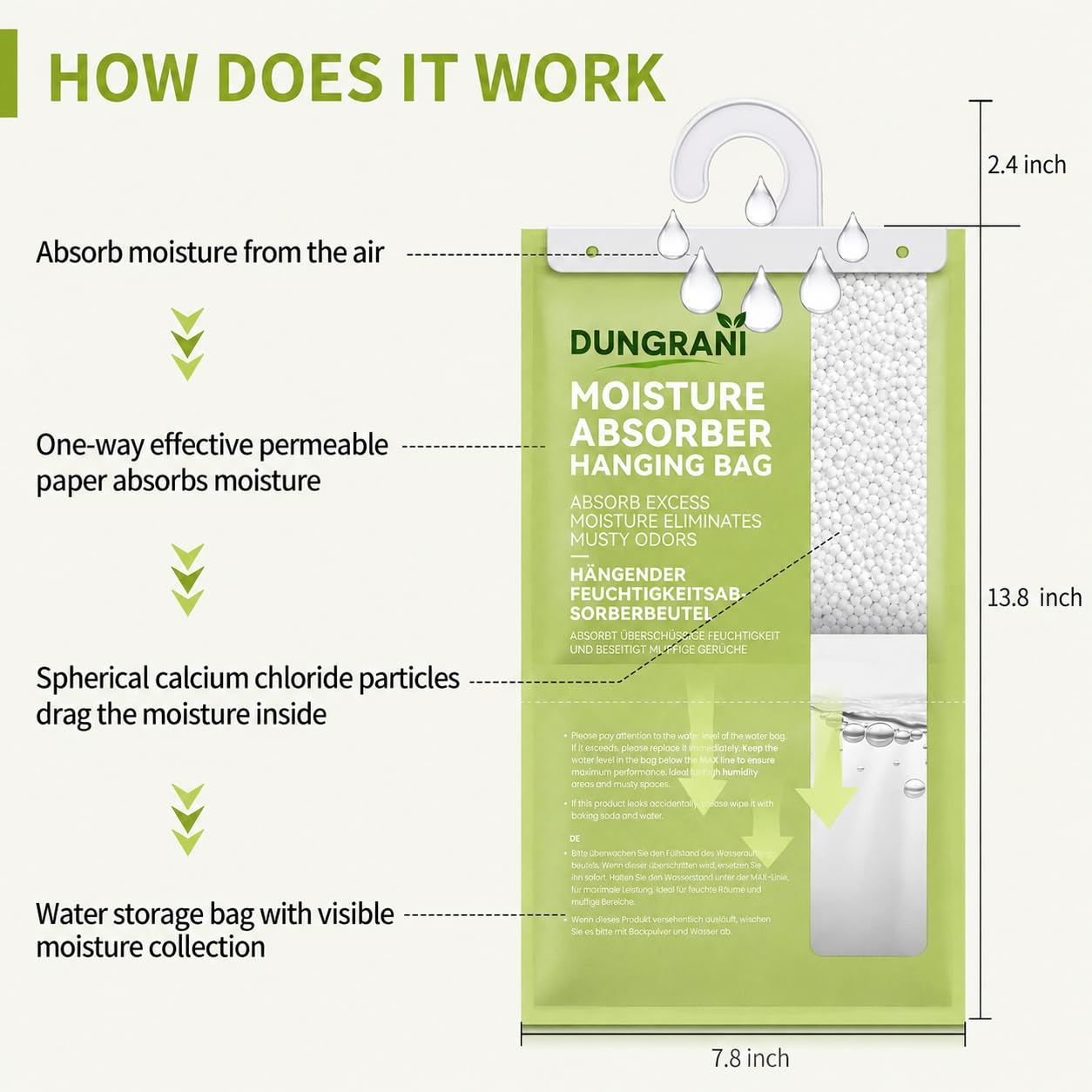 DUNGRANI Moisture Absorbers - Closet Dehumidifiers -6