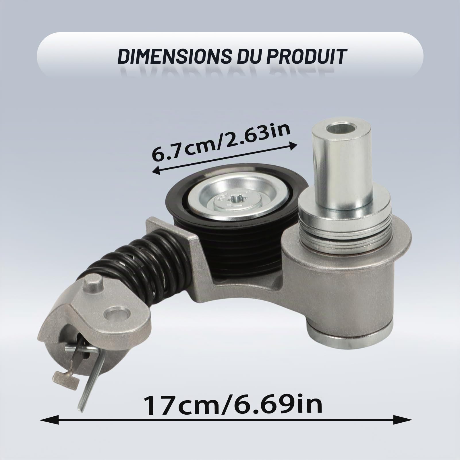 Tendeur de Courroie de Porte Arrière pour C5 III, C6 407, 607 | pour Moteurs 2.7 et 3.0 HDI, OE#1611424480 4U3Q-6A228-AE