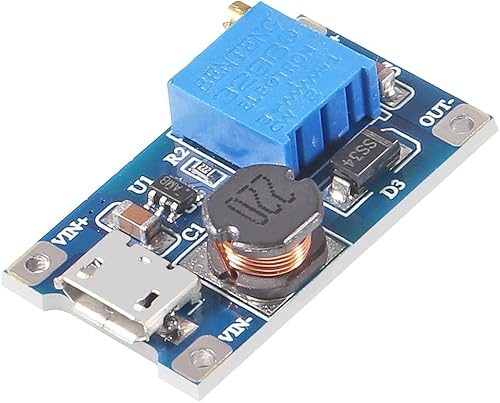 Miniatura 6 de Alinan 15 unids MT3608 DC-DC Boost Convertidor 2A Ajustable Step Up Micro USB Voltaje Regulador Junta 2V-24V a 5V-28V Módulo de fuente de