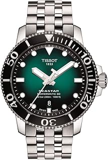 Tissot Seastar 1000 Powermatic 80 Gents Watch, Graded Green-Black, (T1204071109101)