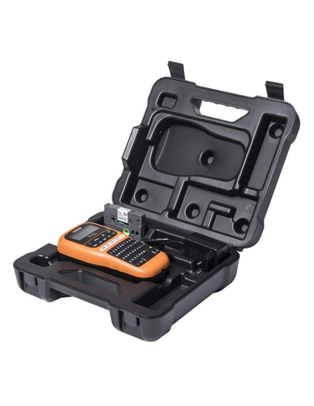 Brother Etichettatrice portatile elettrica PT-E110VP LCD Arancione