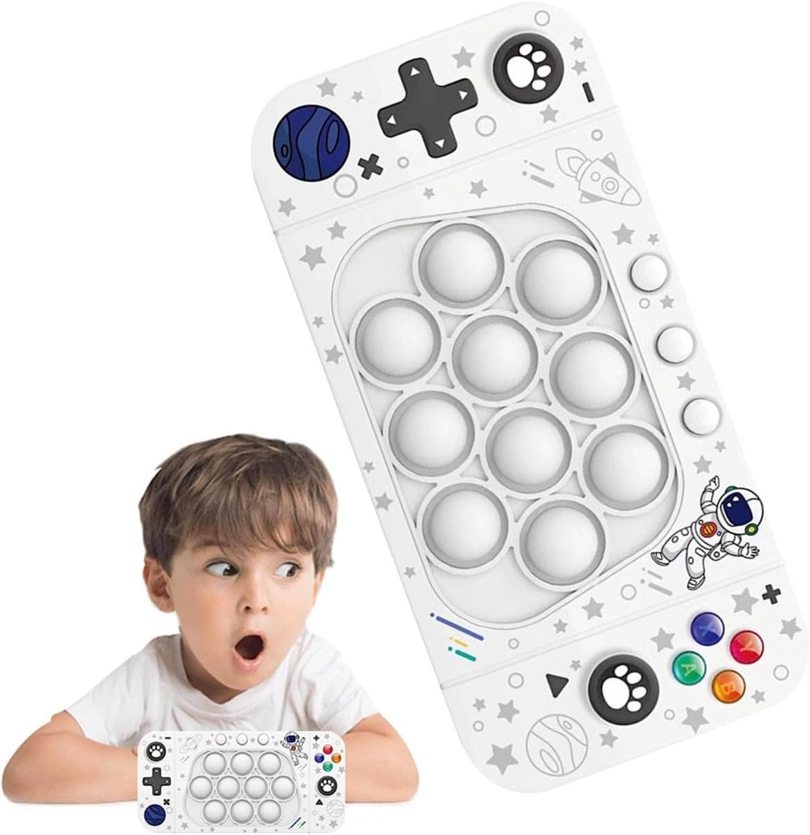 Quick Push Electronic Pop it fidget game. Light up popping, memory game, pop it toy, quick push pop it, for kids and adults. Puzzle, Sensory fidget toy, poppit. Birthday gift العاب الاولاد