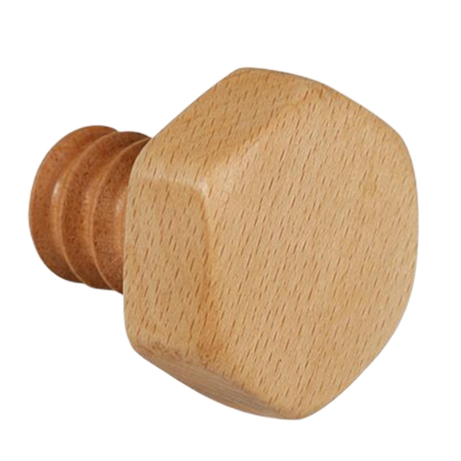WOVEBIUS Maple Wood Hook Screw Premium Nordic Wall Hanger for Wardrobe Home Organizer Hexagon Design,5.5x6cm