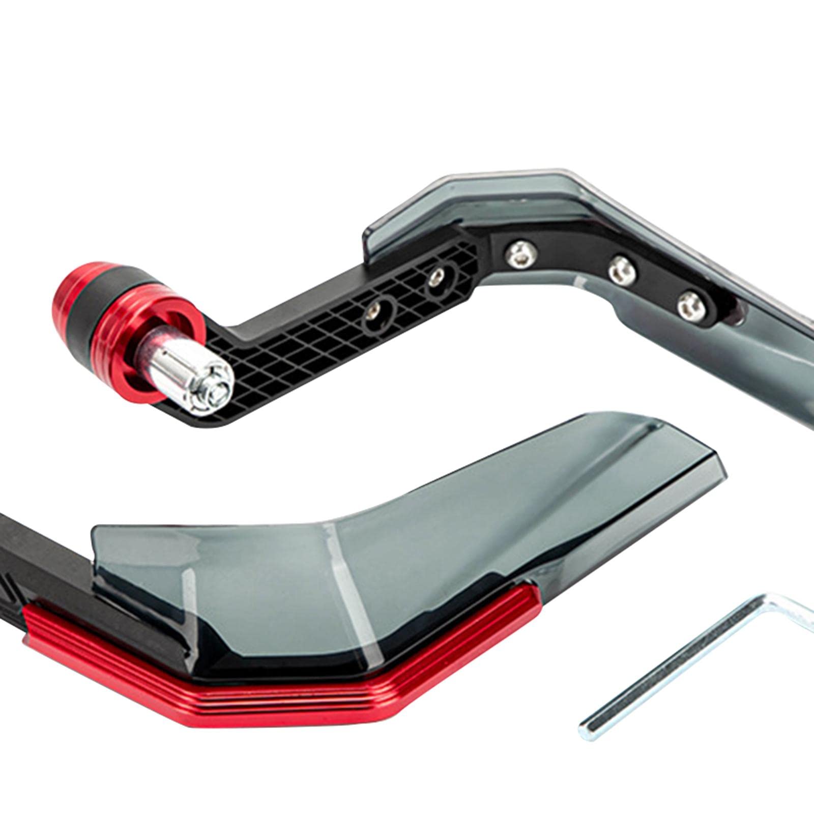 Protège-Mains de Moto universels pièces Bouclier de Main pour Guidon 7/8 "22mm Protecteur de Protection de Main de Moto de Protection Durable de, Rouge