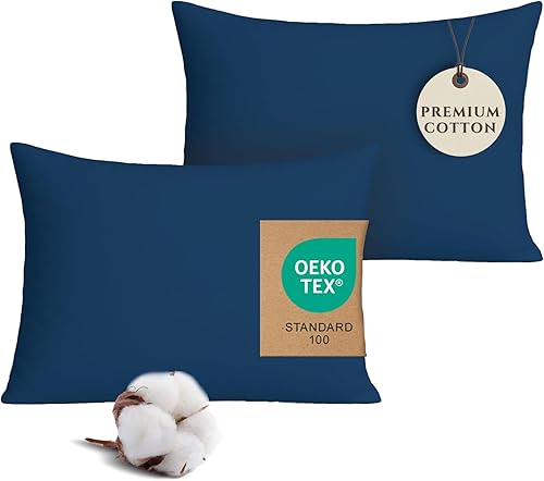 Miniatura 13 de Pobibaby - Paquete de 2 fundas de almohada de alta calidad para niños pequeños de 13 x 18 pulgadas - Tejido de jersey ultrasuave - Almohada