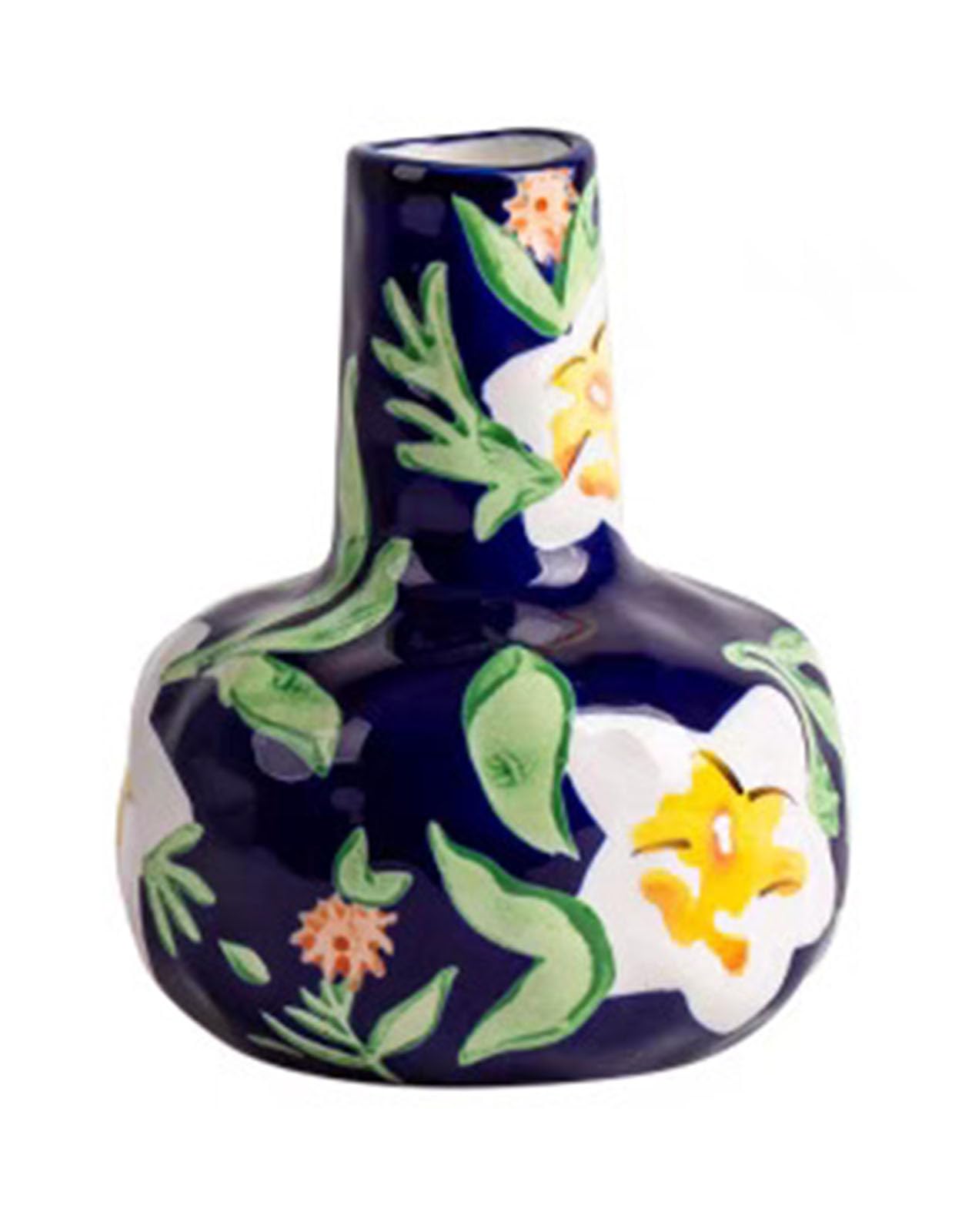 Wazon ceramiczny na kwiaty, ręcznie malowany, rustykalny, ręcznie robiony, do salonu, biura, na wesela i stoły imprezowe,A