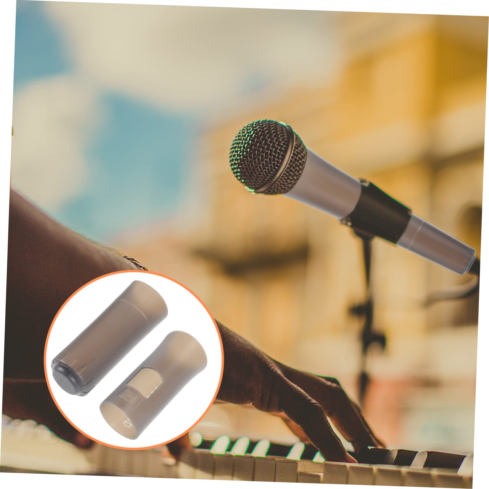 FUNOMOCYA Mic Cover Sleeve for Bbs U Soft Protective Handle Cover for Microphones Reusable and Flexible for Ktv Parties and Stage Performances