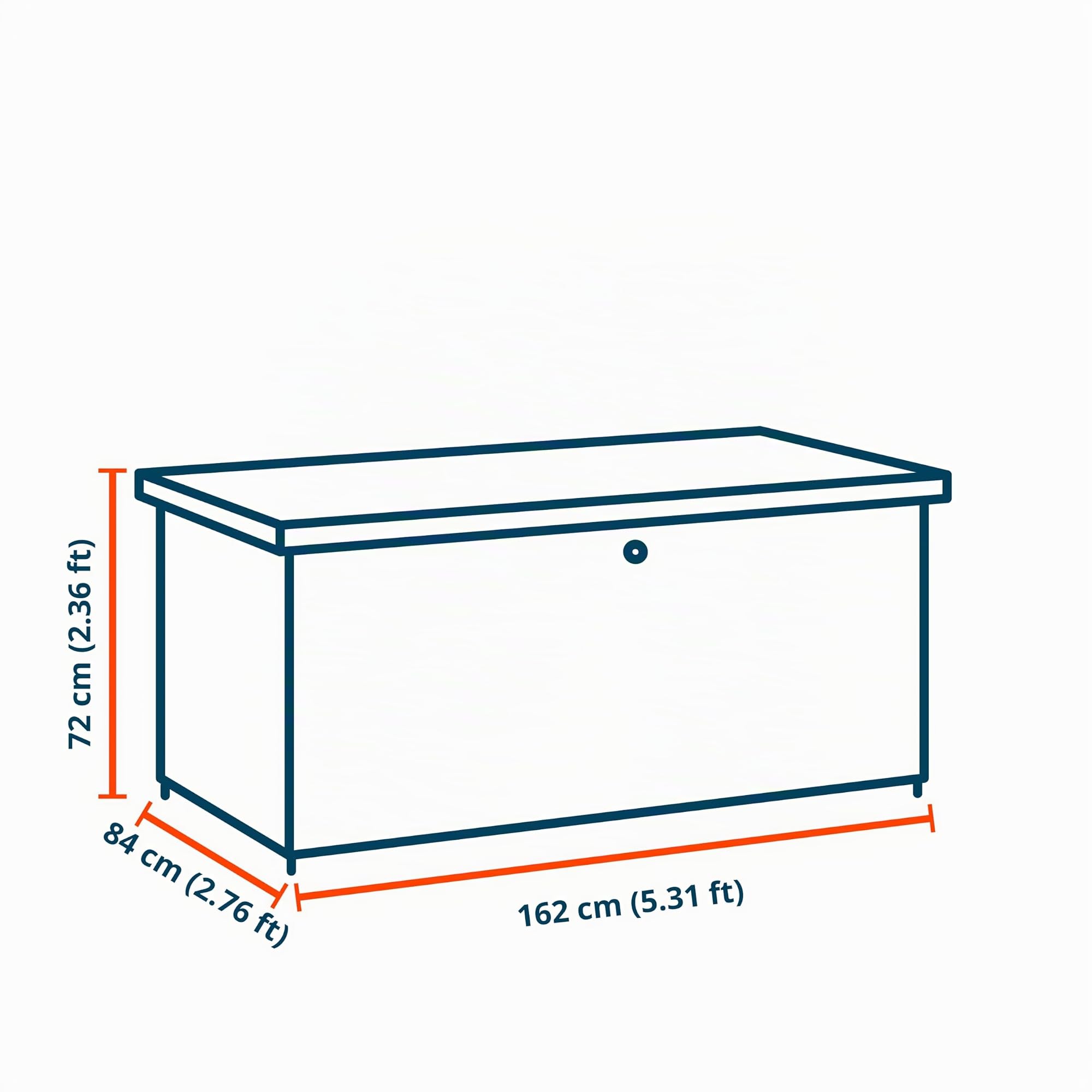 GFP PRIMEYARD® Coffre de jardin 162x84x72 cm coffre de rangement extérieur métal anthracite étanche