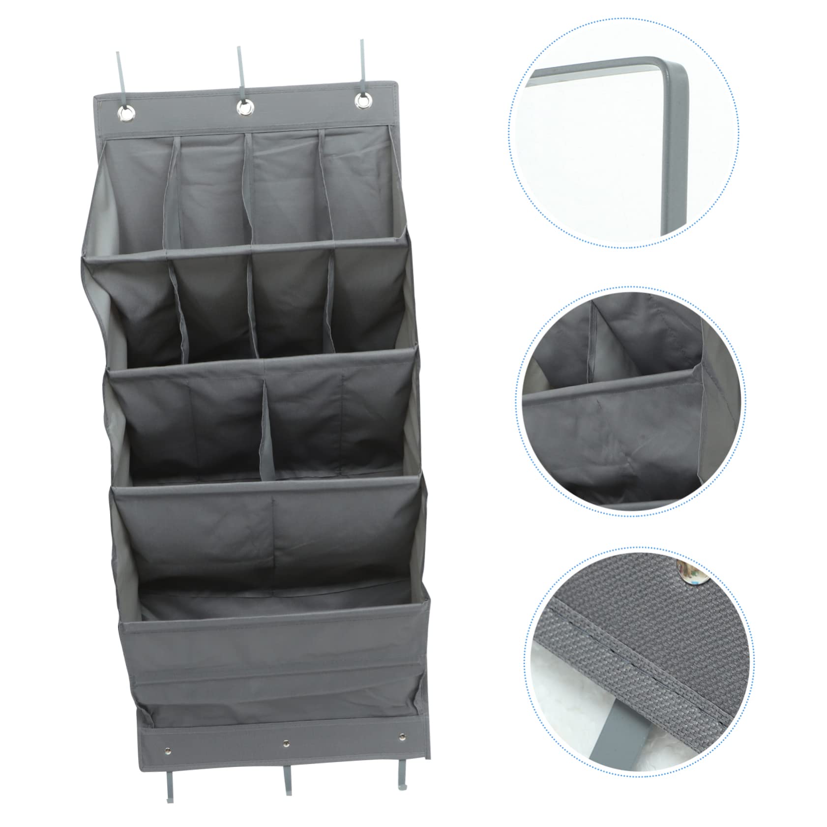 Cabilock 1set Multi-functional over The Door Organizer Pouch Hanging Storage Bag for Shoes Accessories More Easy to Install Space-saving Design for Home Office