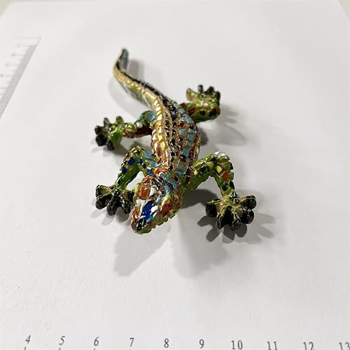 Miniatura 3 de Imán de recuerdo para nevera de lagarto de mosaico 3D de España, hecho a mano, de resina con mosaico lagarto para refrigerador, colección de