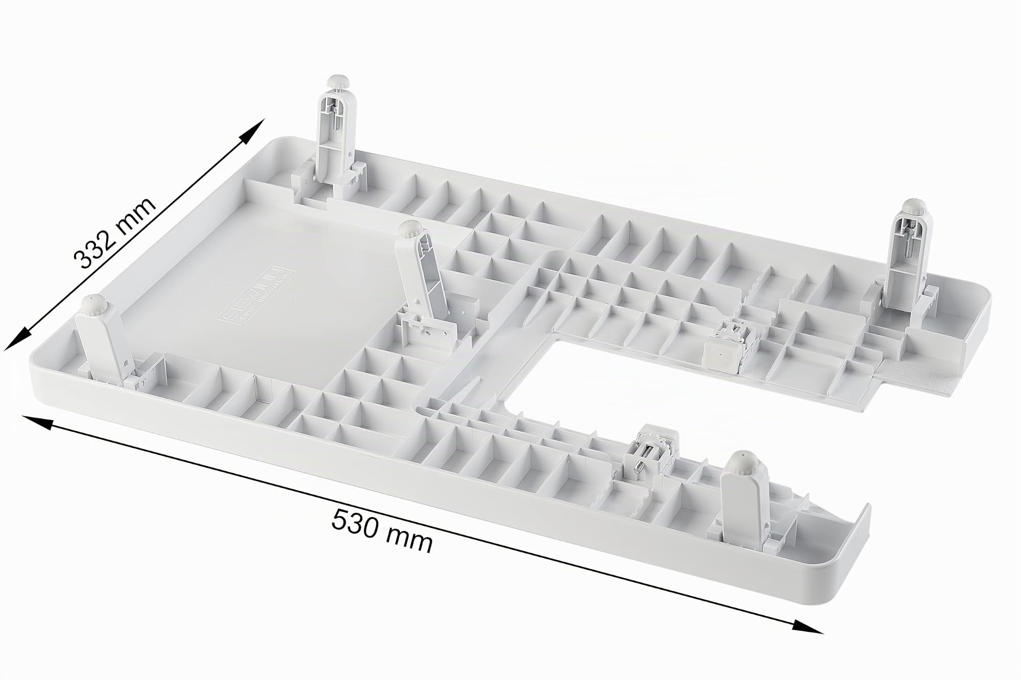 Tavolo allungabile per macchina da cucire Pfaff Select 150/2.0/2.2/3.0/4.0/3.2/4.2. Materiale: Plastic. Dimensioni prodotto: 530 x 332 mm