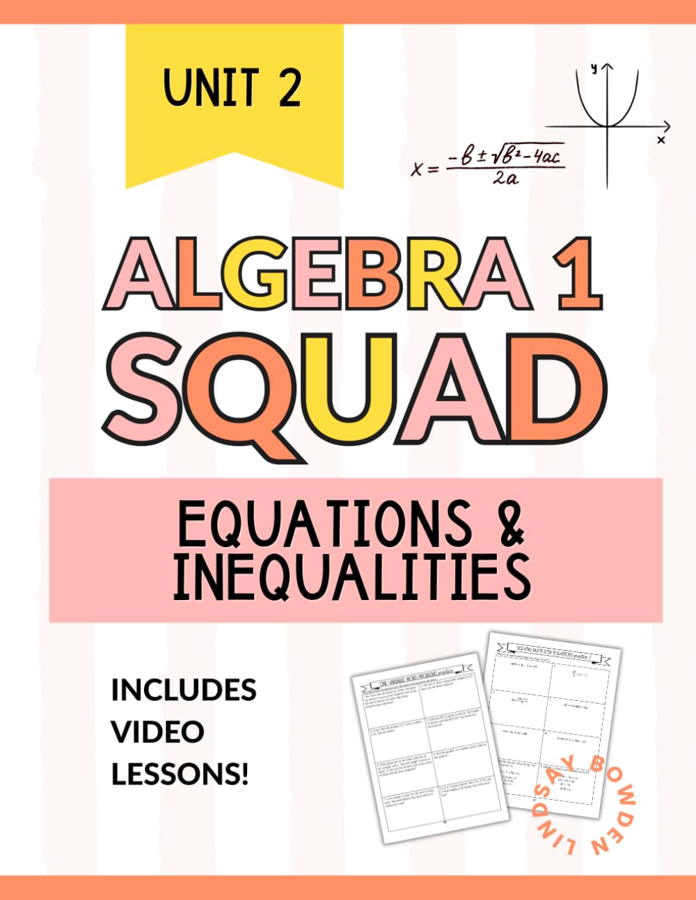 Solving Equations & Inequalities Workbook for Algebra 1: Multi-Step Equations, Inequalities and Real-World Word Problems (Algebra 1 Squad)