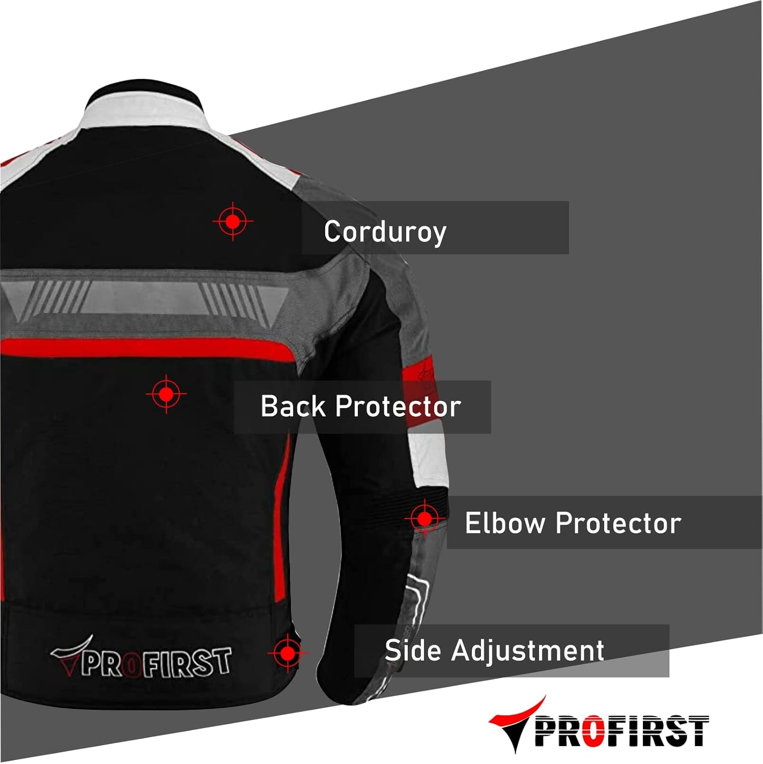 PROFIRST Motorcycle Jacket Men Waterproof with CE Armor – All Season Armored Motorcycle Riding Jacket