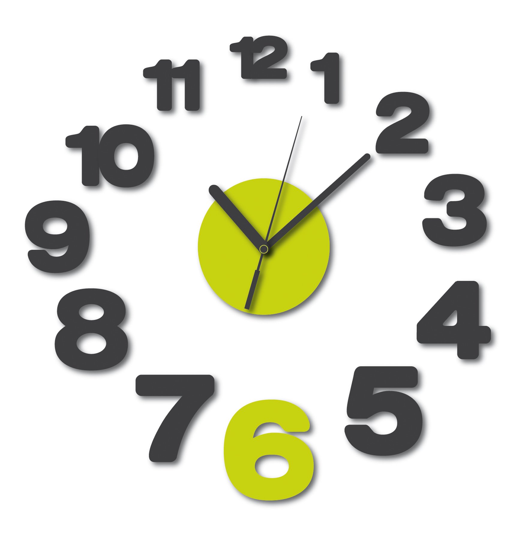 Sticker horloge CREARREDA CR-54803 au design épuré pour intérieur