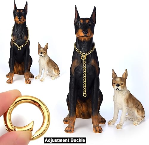 Miniatura 2 de WW Lifetime Collar de cadena de oro para perro collar de perro dorado con cierre de anillo 0591in 0394in 18 quilates collar de cadena de eslabones
