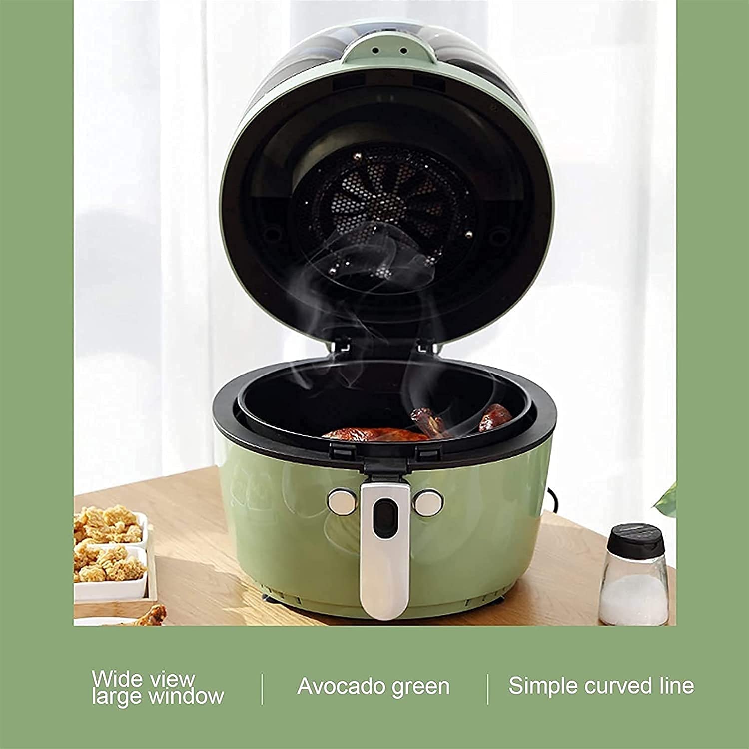 Air Fryer 8.4-Quart, 1500W Contretop Air Fryer TOLEASTASTER Fours avec ROTANTISSERIE ET ​​DÉSHYDRATOR, Commandes NUMÉRÉES