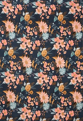 Image of Cotton Diwan Set Covers |8 Pieces Diwan Cover Set|300 TC Fabric| Pure Cotton Printed Deewan Set (1 Single Bedsheet, 2 Bolster Covers, 5 Cushion Covers)|Multi Floral|SZDS 046