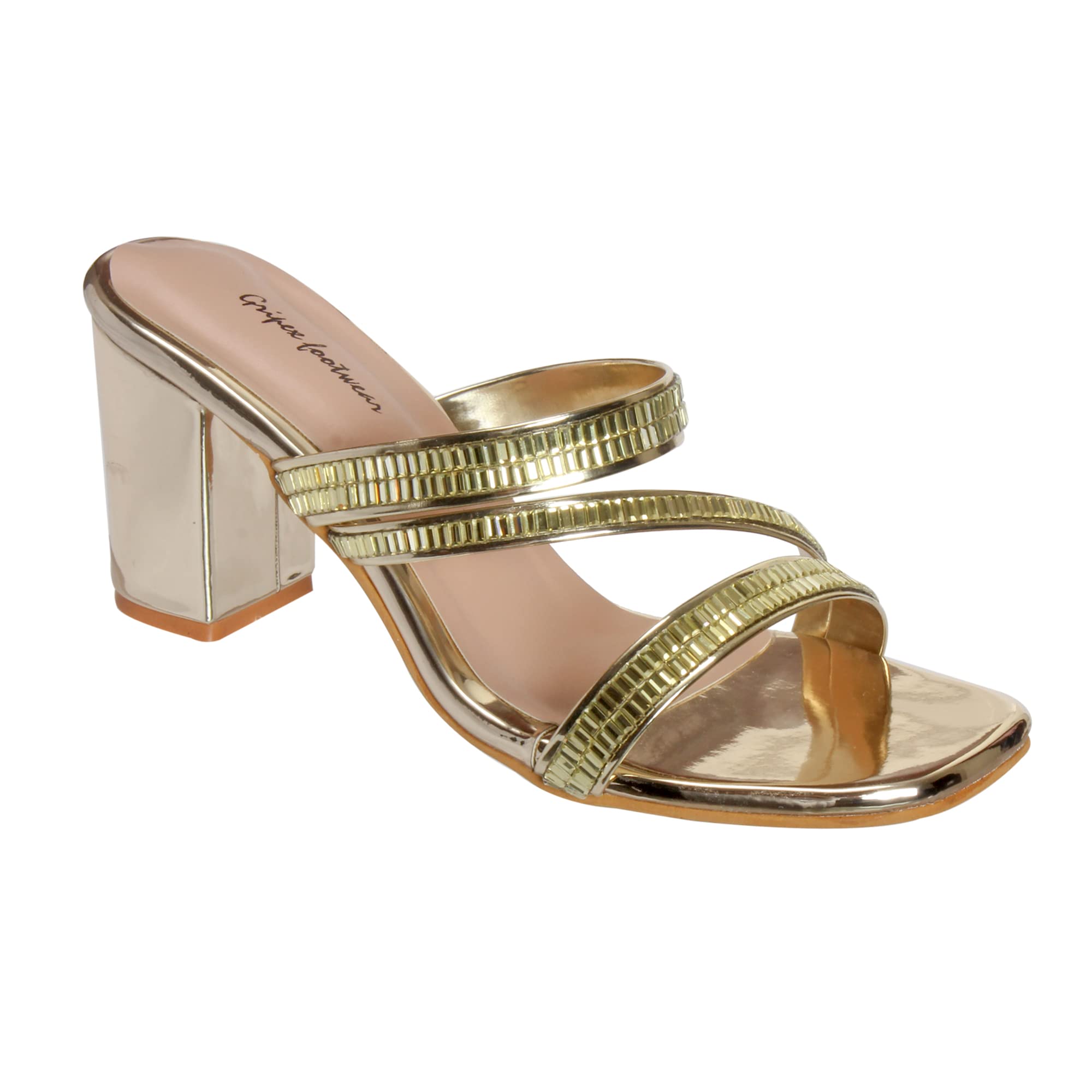 Stepee Trending Stylish Fancy and Comfort Latest Party/Block Heel Sandals (Gold, numeric_5) (B0B5ZDYCNR) Amazon Price History, Amazon Price Tracker