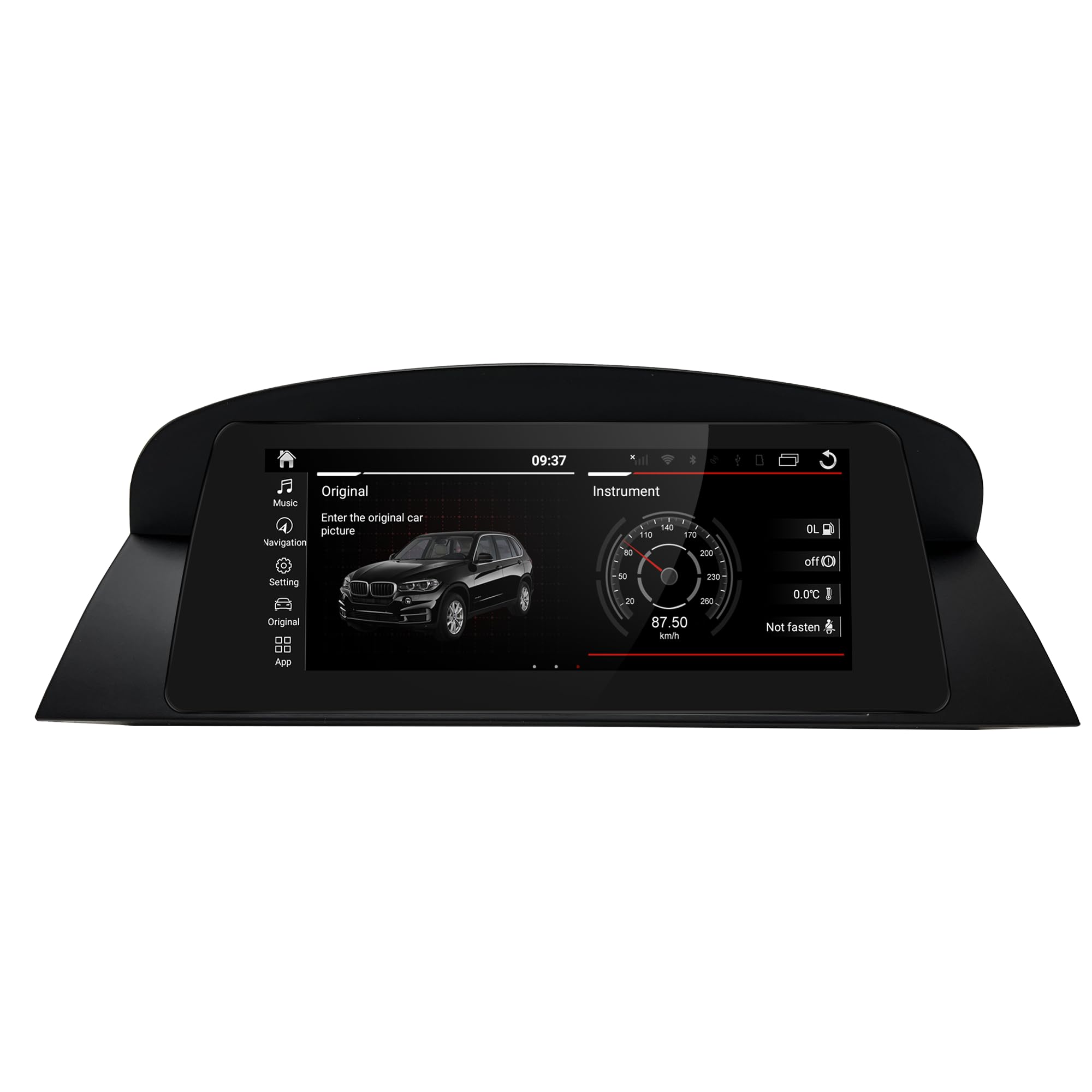 Ekran Android 8,8 cala do BMW serii 5 M5 E60 E61, bezprzewodowa CarPlay, Android Auto, lustrzane odbicie ekranu, podzielony ekran, Wi-Fi, muzyka, nawigacja, kamery samochodowe, aplikacja, Netflix