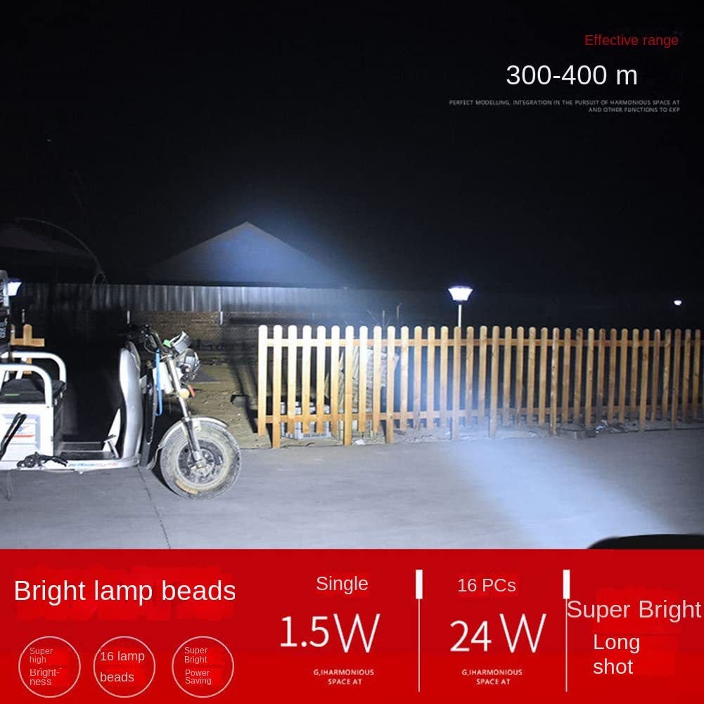 12V-80V E-Bike Przednie światło Motocykl Elektryczny rower Rower LED Reflektor Trójkołowy Lampa 12 Led Części rowerowe