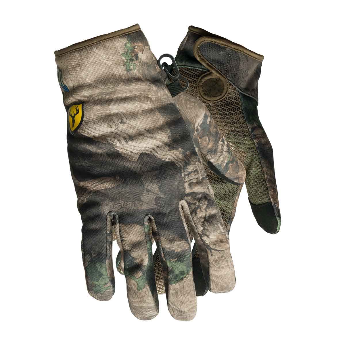 SCENTBLOCKER Shield Series S3 Warm Fleece Gloves, Touch Screen Gloves for Men (MO Terra Outland, X-Small)