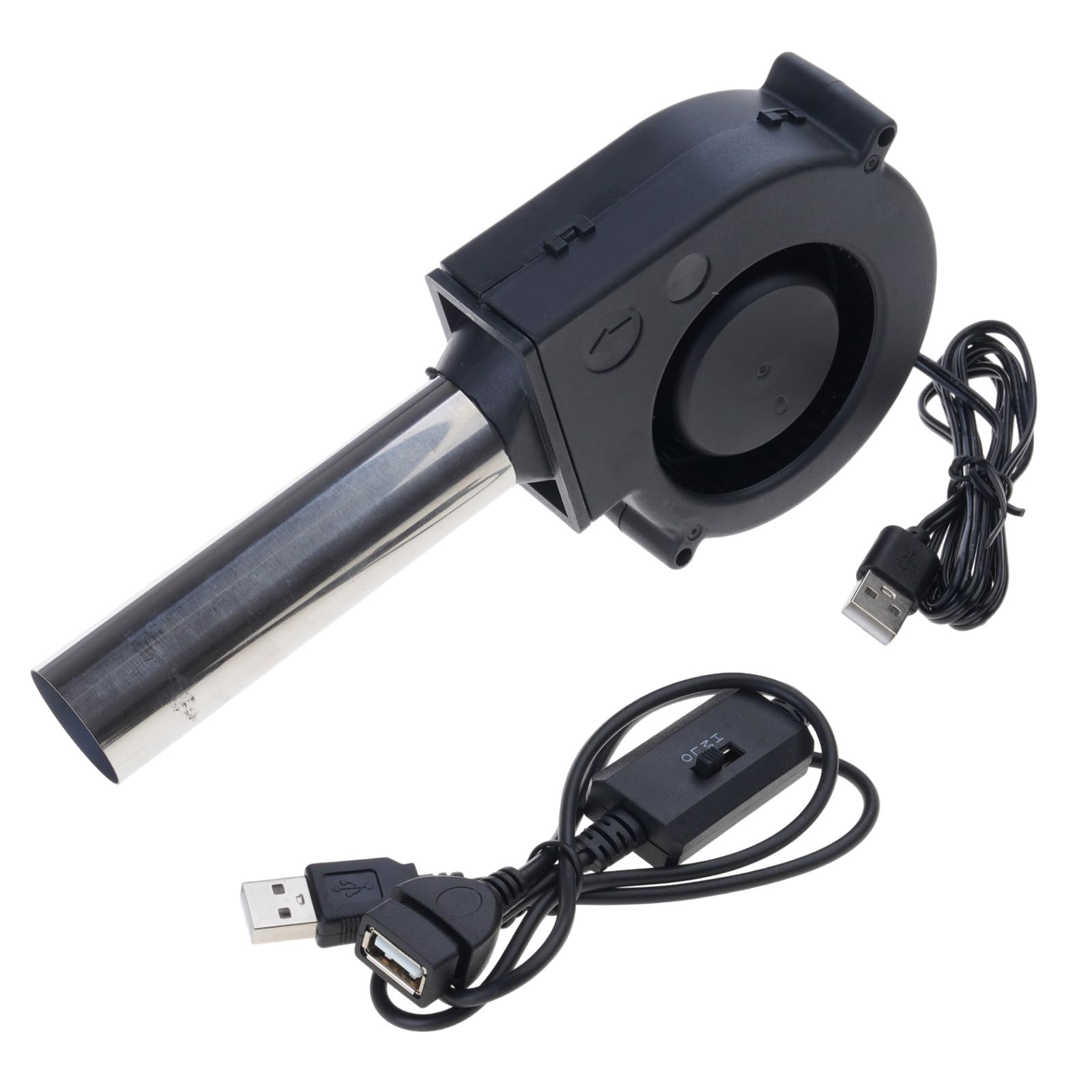 RGYBAO Centrifugal Turbocharged Fan for Barbecue Grills with Adjustable Airflows Control Charcoal Grill Flame Enhancement Tool Usb Rechargeable Starting Blower