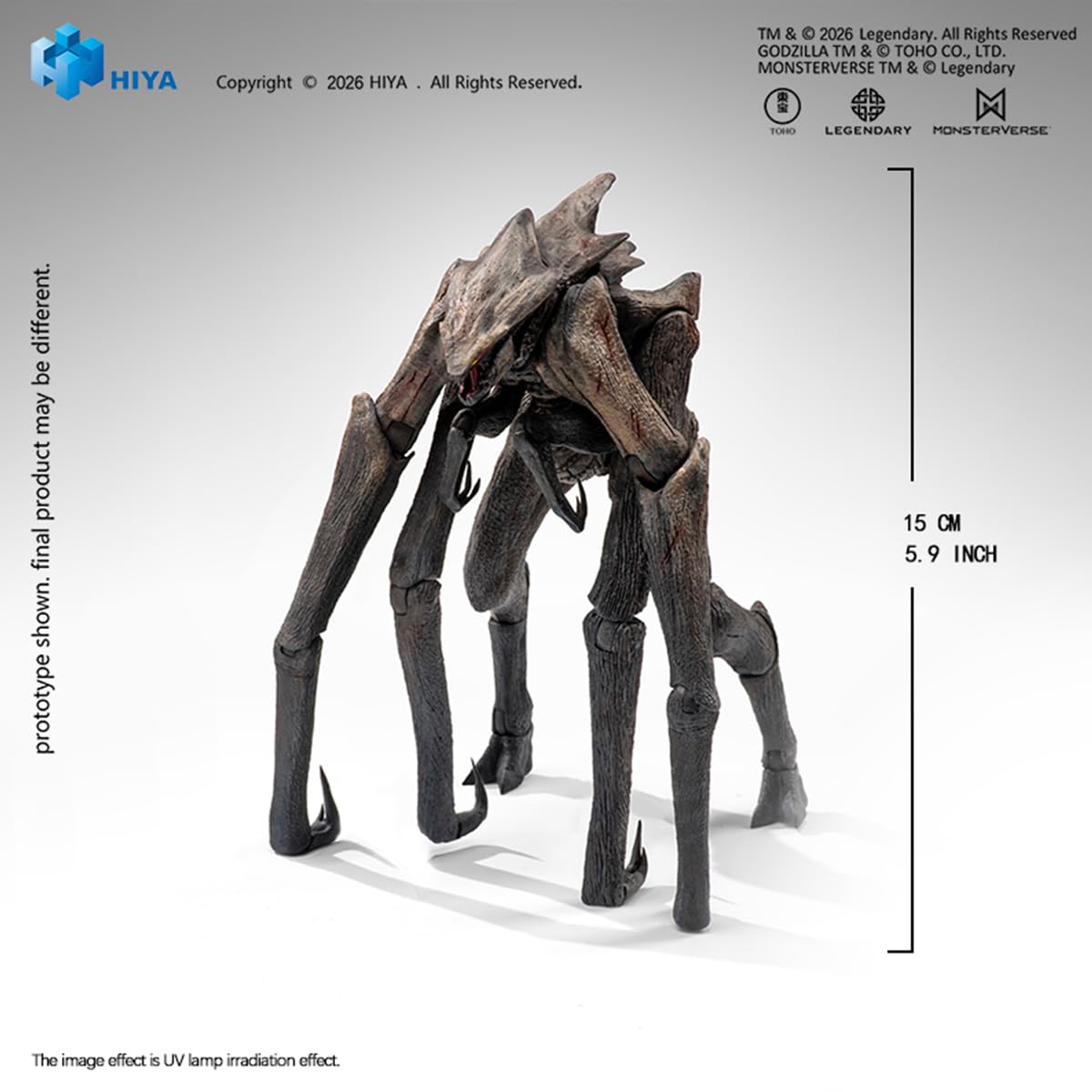 HIPLAY HIYA Seria Exquisite Basic Godzila: King of the Monsters 2019 MUTO (EBG0246) Figurka akcji 15 cm