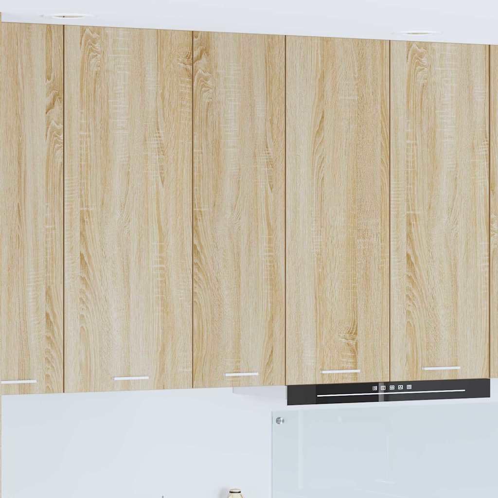 Armoire suspendue chêne Sonoma pour optimiser un petit espace