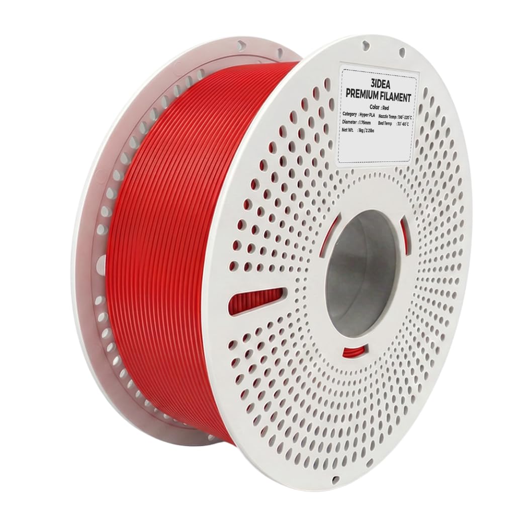 3idea Hyper PLA+ HS High Speed 3D Printer Filament, 1.75mm Red, Net Weight - 1KG with Reusable Spool, High Toughness PLA Plus, Dimensional Accuracy ±0.02mm, Premium PLA+ for Smooth & Durable Prints-picture-21