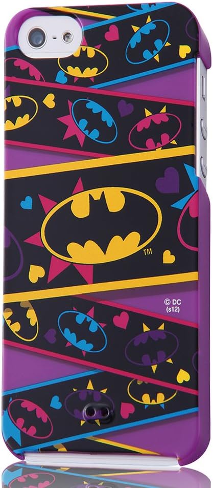 Ray Out Superhero Characters Hard iPhone 5 Case (Batman/Black)