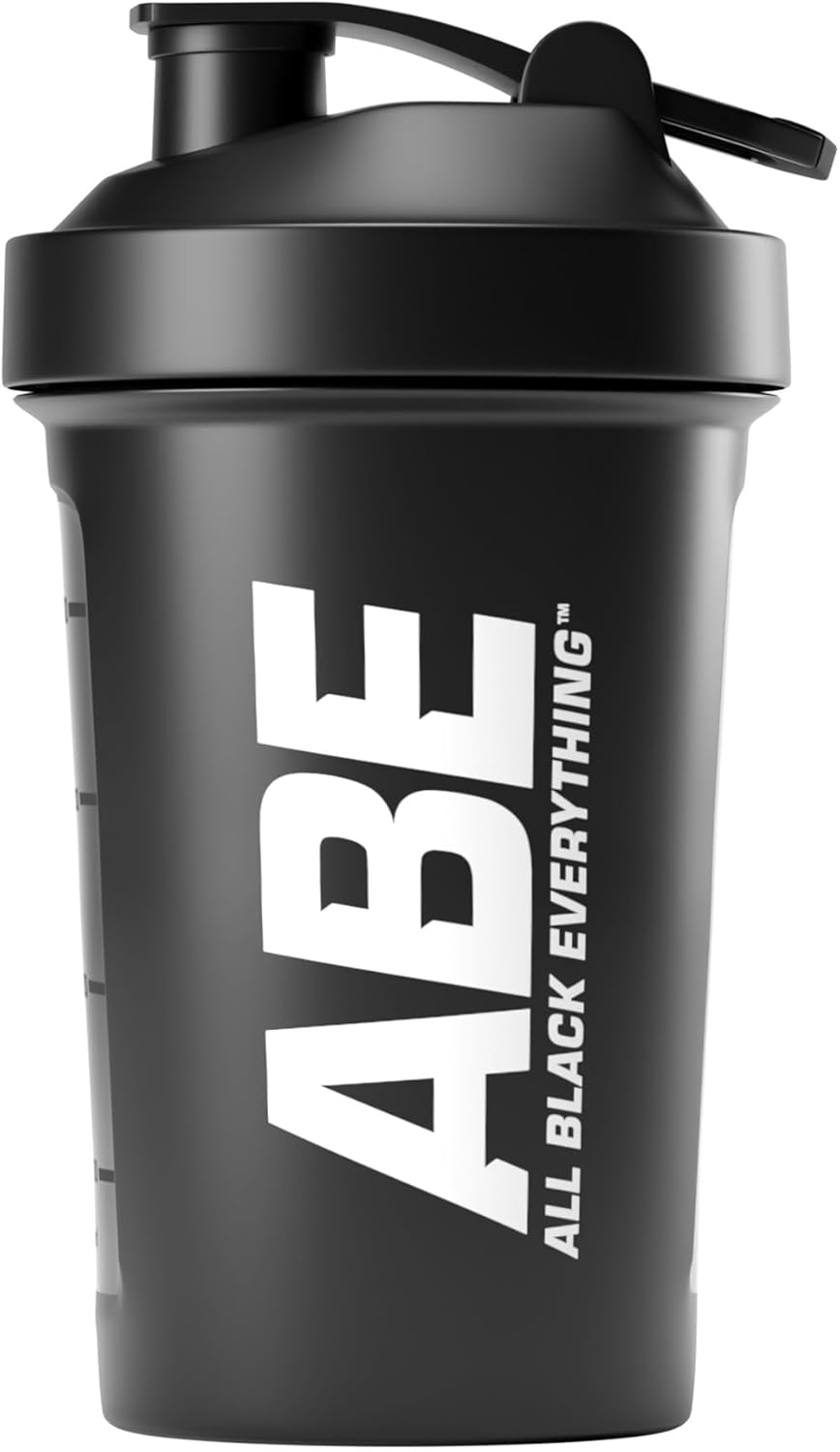Applied Nutrition ABE All Black Everything Protein Shaker – Sports Supplements Shaker Bottle, Durable & Lightweight (400ml)