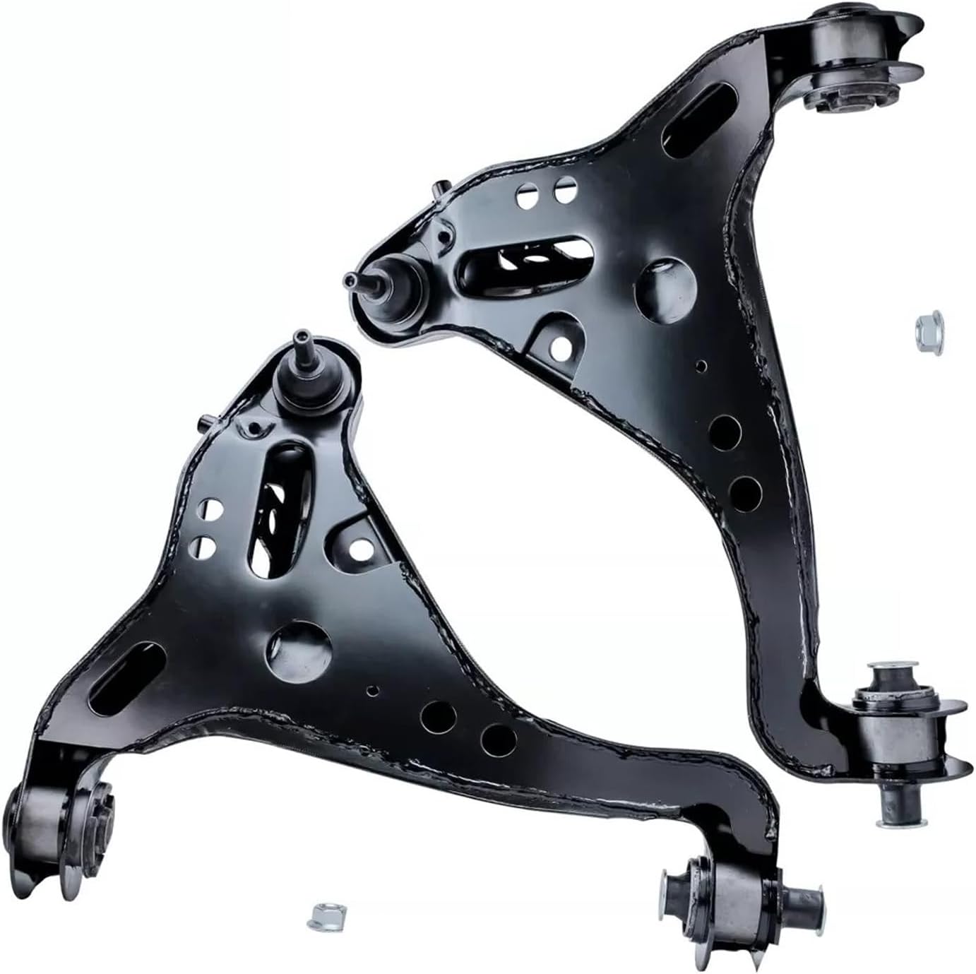 Detroit Axle - 12pc Front End Suspension Kit for 2006-2010 Ford Explorer Mercury Mountaineer 4 Upper Lower Control Arms with Ball Joints 4 Inner Outer Tie Rod Ends 2 Sway Bars 2 Boots Replacement