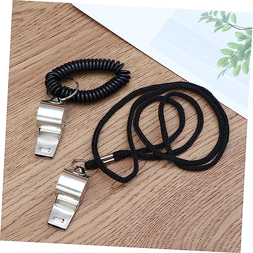 Silbatos metálicos de acero inoxidable para árbitros 2 pcs miniatura 6