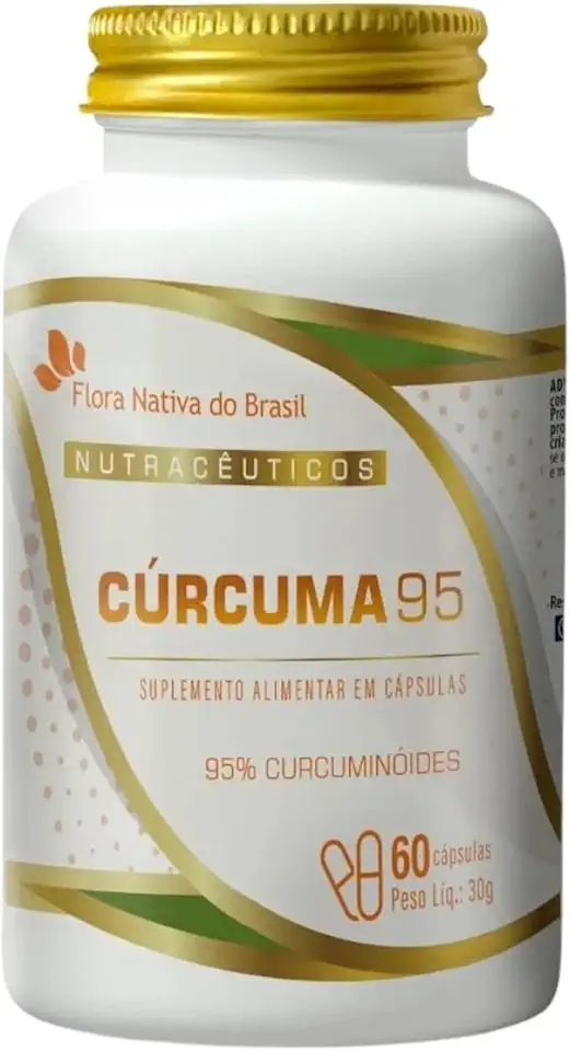 Cúrcuma 95% de curcumina 60 cápsulas - Flora Nativa