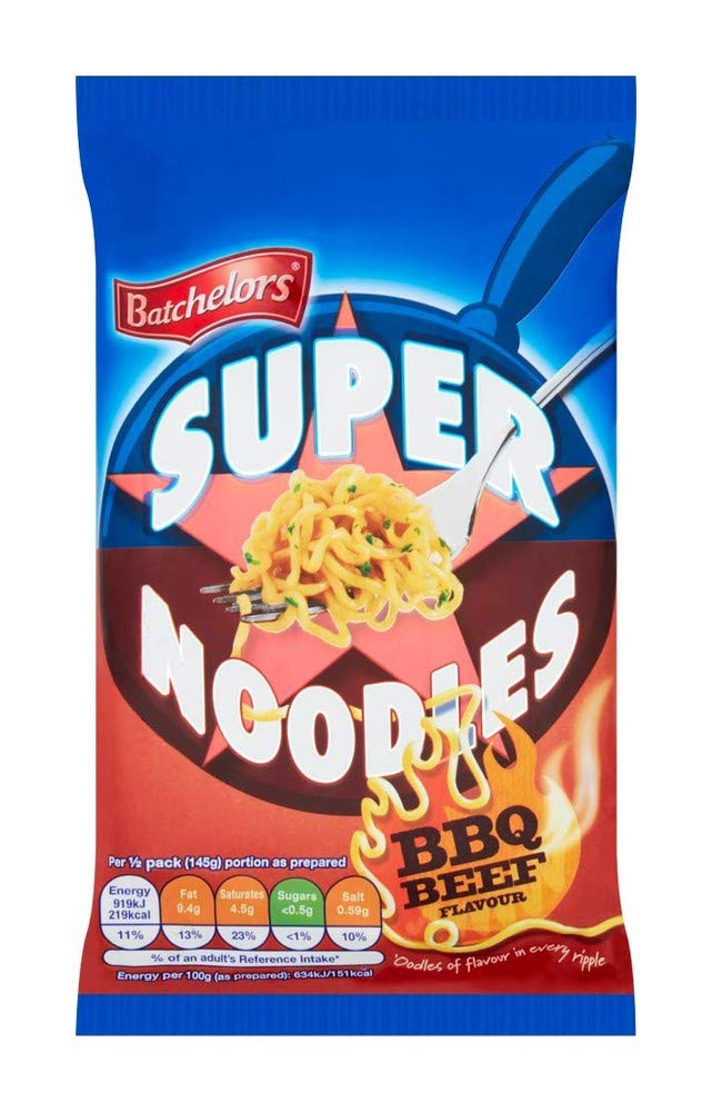Batchelors Super Noodles BBQ Beef Flavour, 90 g