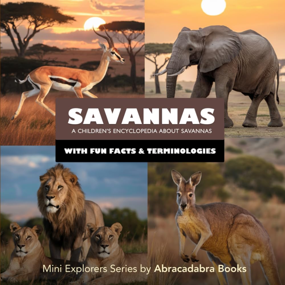Savannas: Kids Savanna Life Encyclopedia with Fun Facts and Pictures of Savanna Animals, Plants and More (Mini Explorers - Explore Habitats)