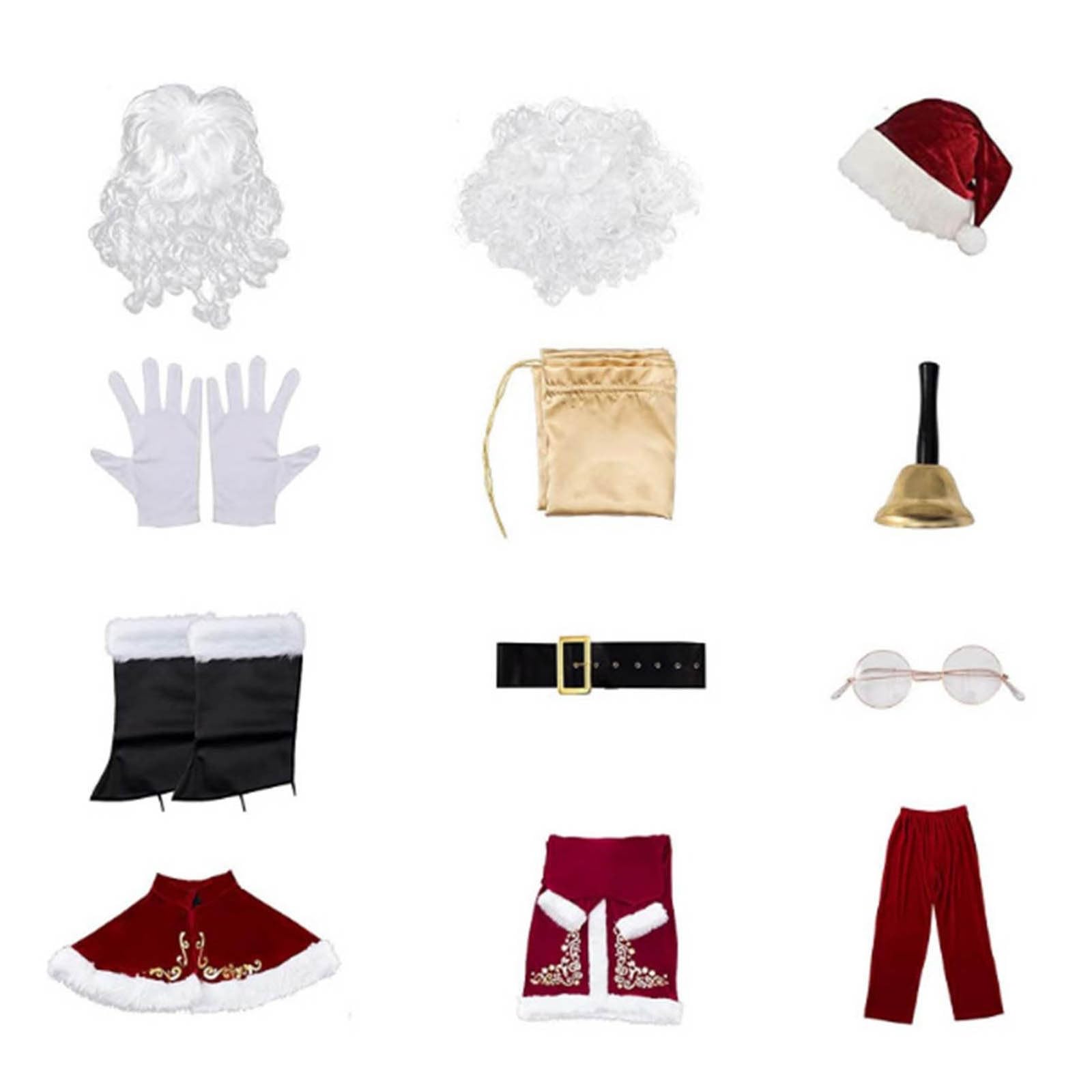 Generico Costume Babbo Natale Uomo, Vestito Adulto, Costume Babba, Costumi, Abito, Vestito Di Babbo Natale Uomo