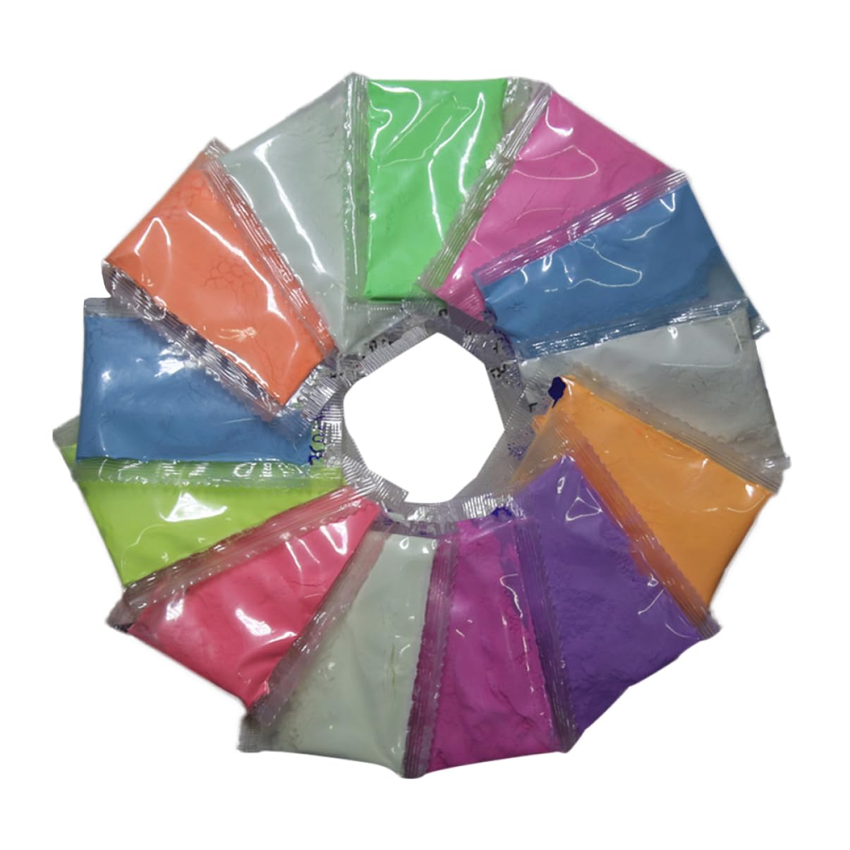 SHINEOFI Glitter Per Unghie 16 Pz bagliore nel buio pigmento di resina epossidica primer unghie sabbia luminosa manicure luminosa cristallino di fosforo Glitterata