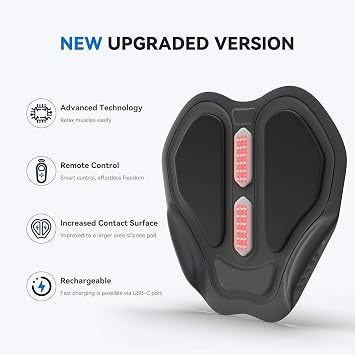 Glute Workout Equipment, Butt Massager for Muscle Relaxation, Glute Trainer with 9 Modes & 20 Intensities, Rechargeable Glute Massager, Electric Hip Massager for Women & Men at Home, Beach Travel