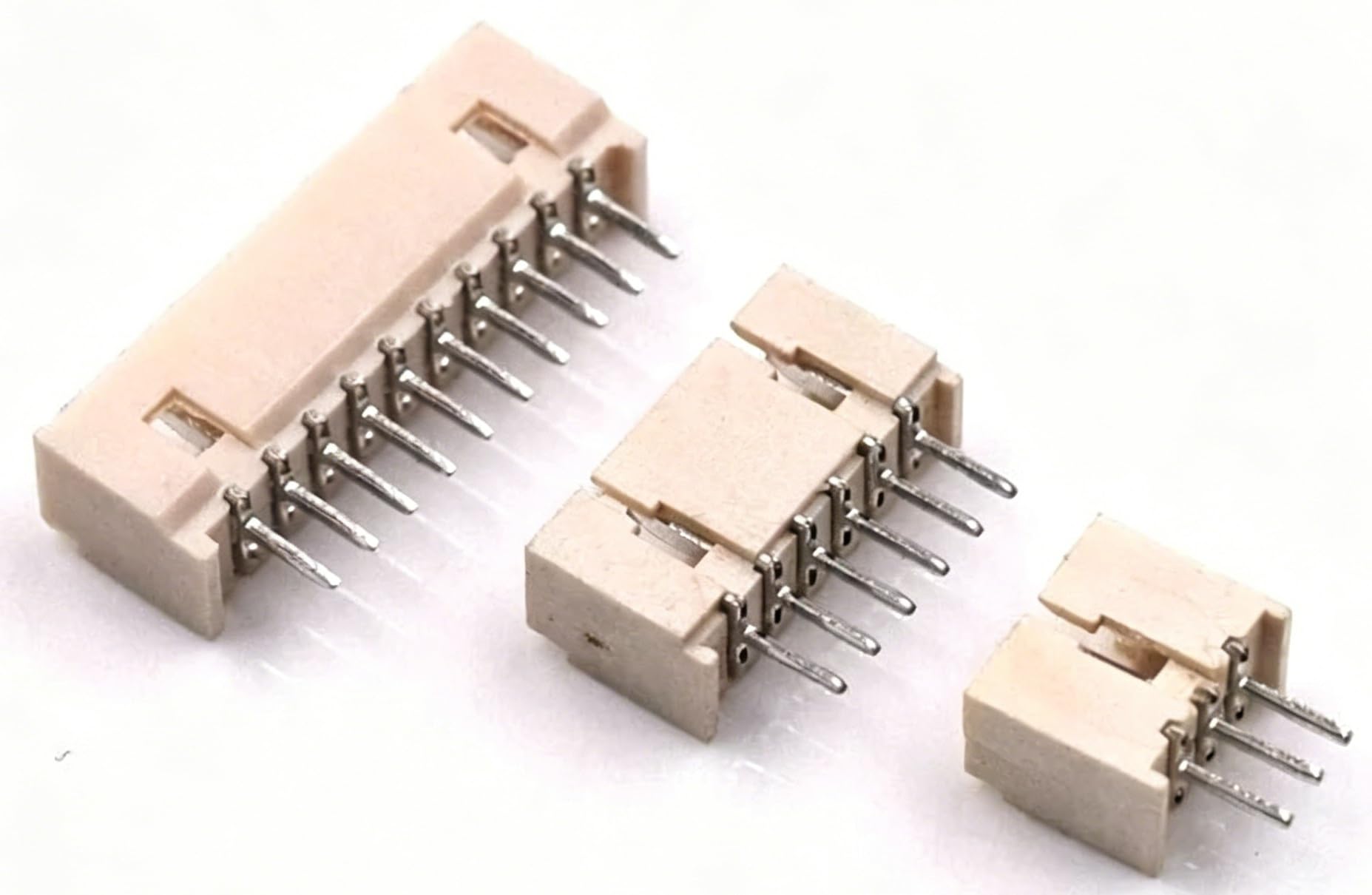 Conector de pin paso 1.25 mm horizontal de 9 pines y terminal de crimpado para PCB 4