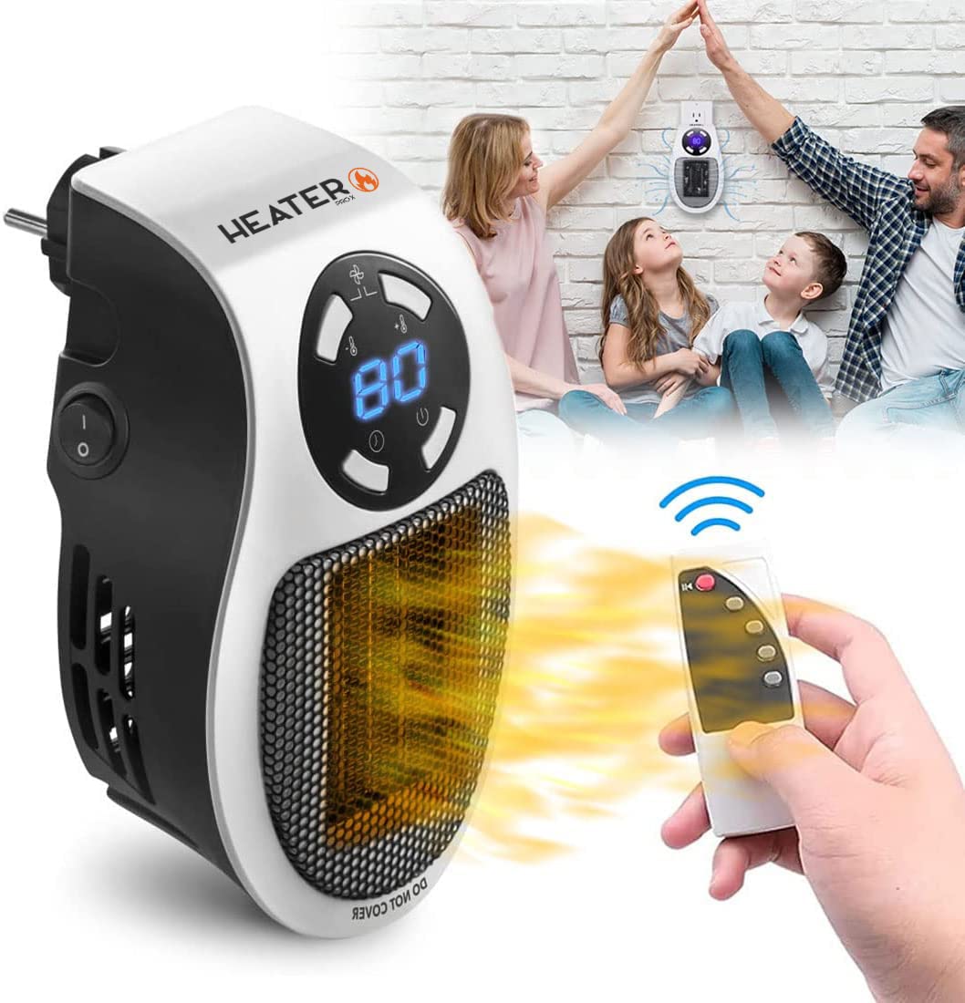 Heater Pro X - AU/NZ Plug In Heater - 500W - Portable Electric Fan Heaters  Low Energy Silent with Remote Control u0026 Adjustable Thermostat: Heating:  Amazon.com.au