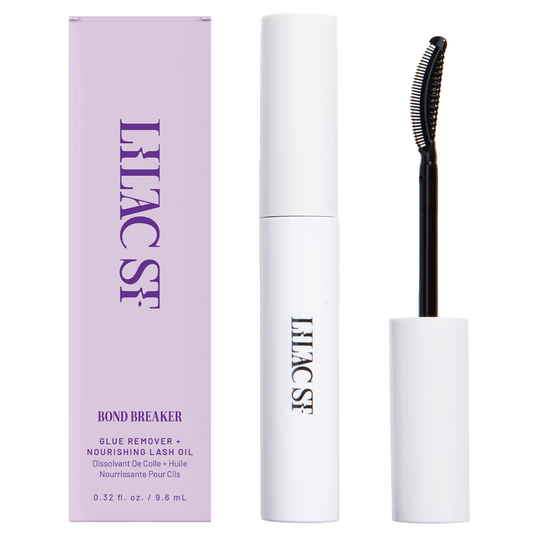 Lilac St. - Bond Breaker Lash Remover - Gentle Eyelash Glue Remover - Remove Lash Glue from Segments - Collagen Extract & Nourishing Oils - Waterproof - Cruelty Free, Vegan, Women Founded - 0.32 fl oz