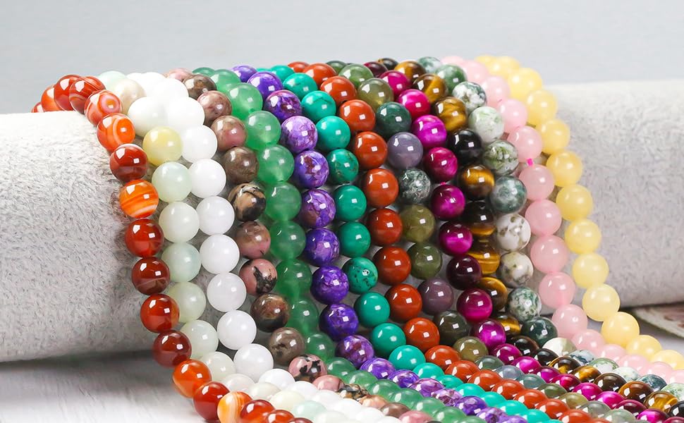 Rose Quartz Crystal Beads - 85pcs, 4mm Round, Gemstone & Stone Beads for Jewellery Making - Image 4