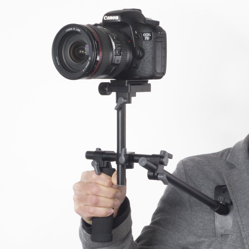 Fotga DSLR Singolo Mano Sostegno Della Spalla Rig Staffa Stabilizzatore + Piastra a Sgancio Rapido per Fotocamere DSLR e Videocamere